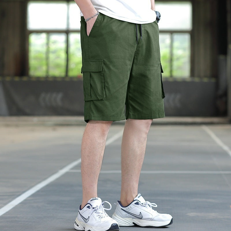Loose Men's Sports Casual Working Pants Thin Fifth Pants