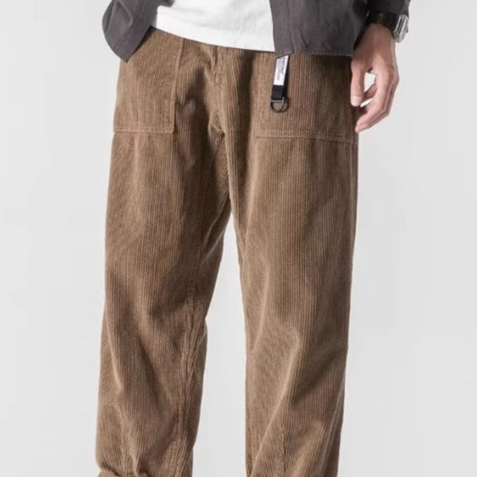 Loose Straight Tapered Pants Sports Wide Legs